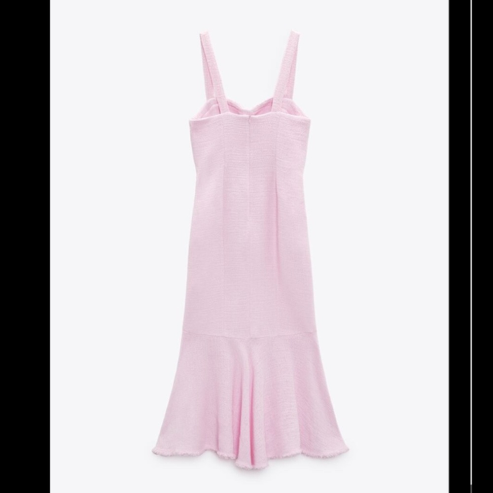 🩷 TEXTURED RUFFLED DRESS - Picture 11 of 14